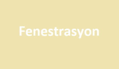 fenestrasyon tıpta ne demek
