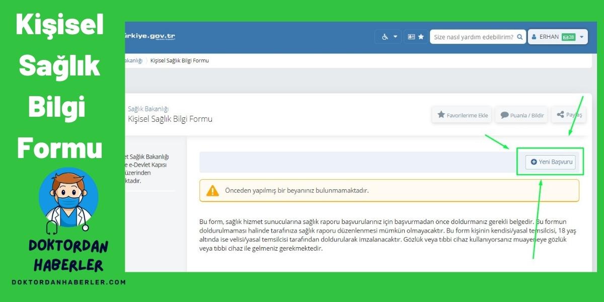 Kişisel Sağlık Bilgi Formu (2)
